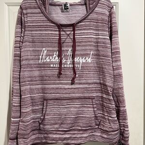 Striped Burgundy Women's Top